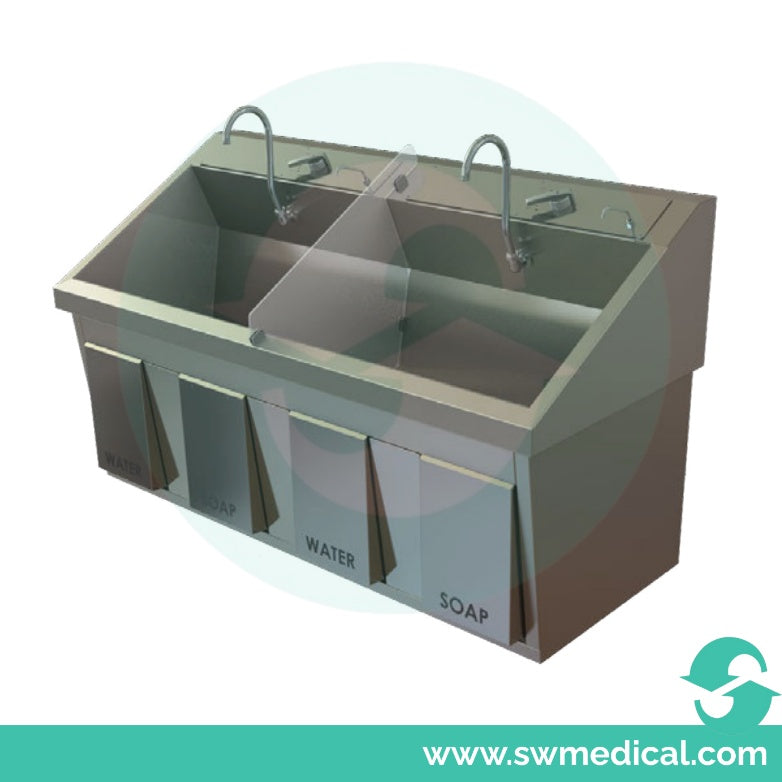 Mac Medical SS64 Double Station Surgical Scrub Sink SW Medical